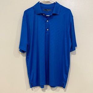 Greg Norman royal blue Mens medium golf polo shirt